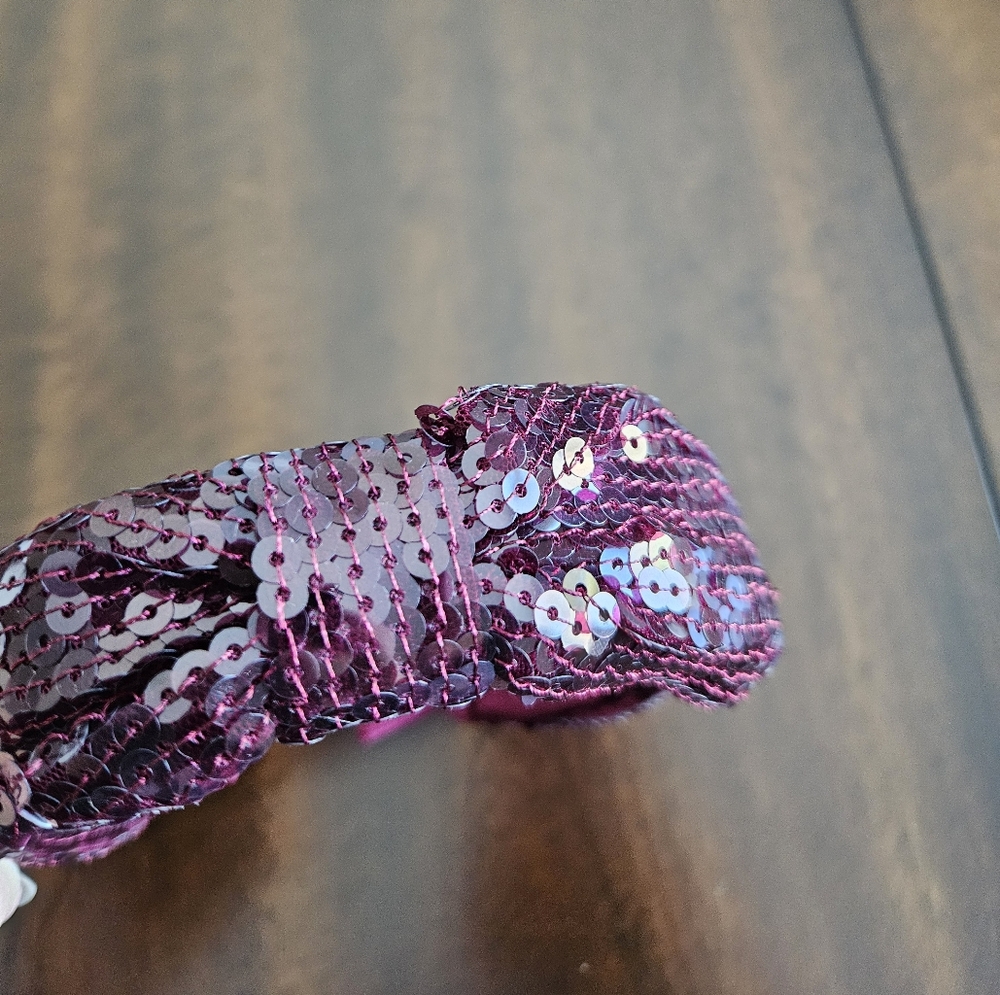 J.Crew Sequin Wrap Headband, Purple - Picture 3 of 3